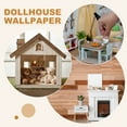 thumbnail image 6 of 3 Pcs Dollhouse Wallpapers,1:12 Self-Adhesive Roof Shingle(Yellow Gray), 6 of 6