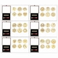 thumbnail image 4 of 6pcs Wax Seal Stamp Heads with Wooden Handle Set Crafts for Wedding Invitation, 4 of 15