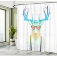 thumbnail image 5 of Ambesonne Shower Curtain, , 69"Wx70"L, Blue White, 5 of 5