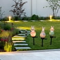 thumbnail image 5 of Easter Bunny Solar Light - Waterproof Resin Rabbit Statue with LED Lights for Garden, Yard, and Lawn Decor, Cute Solar-Powered Easter Decoration, 5 of 5