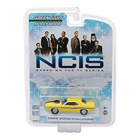 1-64 Diecast Scale 1970 Dodge Challenger R-T Gibbss NCIS 2003 TV Series Model Car - Yellow