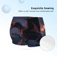 thumbnail image 2 of Pofeuu Fire Breathing Dragon Twilight Print Soft Cotton Girls Boyshort panties Toddler Underwear-Medium, 2 of 5