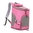 thumbnail image 2 of Mochila de malla para mascotas, bolsa de viaje para mascotas, cómoda y ventilada mochila para gatos, bolsa portátil para gatos pequeños al aire libre, Rosa, 2 of 8