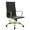 Black, variant on LeisureMod Harris High-Back Leather Office Chair With Gold Frame