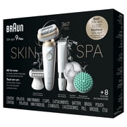 Braun Silk-epil 9 Flex SkinSpa Epilator, 360 Flex, Wet & Dry, Includes Body Trimmer and Spa Attachments, SES9-481 3D