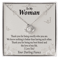 thumbnail image 2 of To My Fiancee Best Friend And Love Infinity Knot Necklace Message Card, 2 of 7
