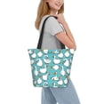 thumbnail image 2 of Pofeuu Cartoon Funny Goose Print Women Fashion Shoulder Handbags Top Handle Satchel Bags Tote Shoulder Shopping Bag Stylish Canvas Tote Bag, 2 of 6