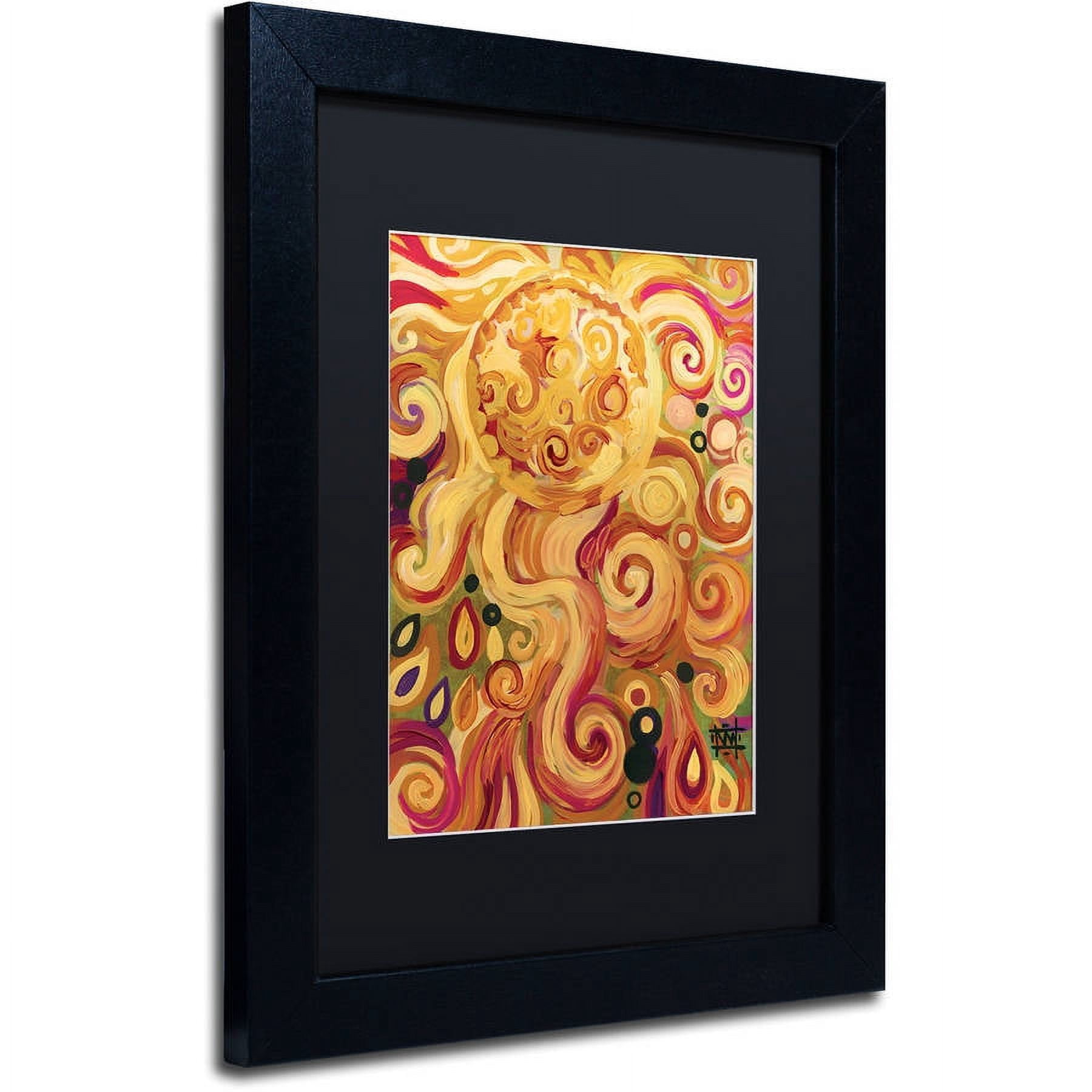Trademark Fine Art "150" Canvas Art by Natasha Wescoat, Black Matte, Black Frame