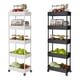 thumbnail image 3 of Estante de almacenamiento de espacio estrecho para cocina Estante de piso a piso para comestibles para baño Estante de esquina para refrigerador Estante de almacenamiento multicapa, 3 of 5