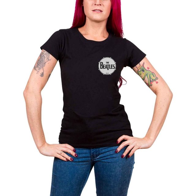 The Beatles Womens Washington Coliseum Back Print T-Shirt