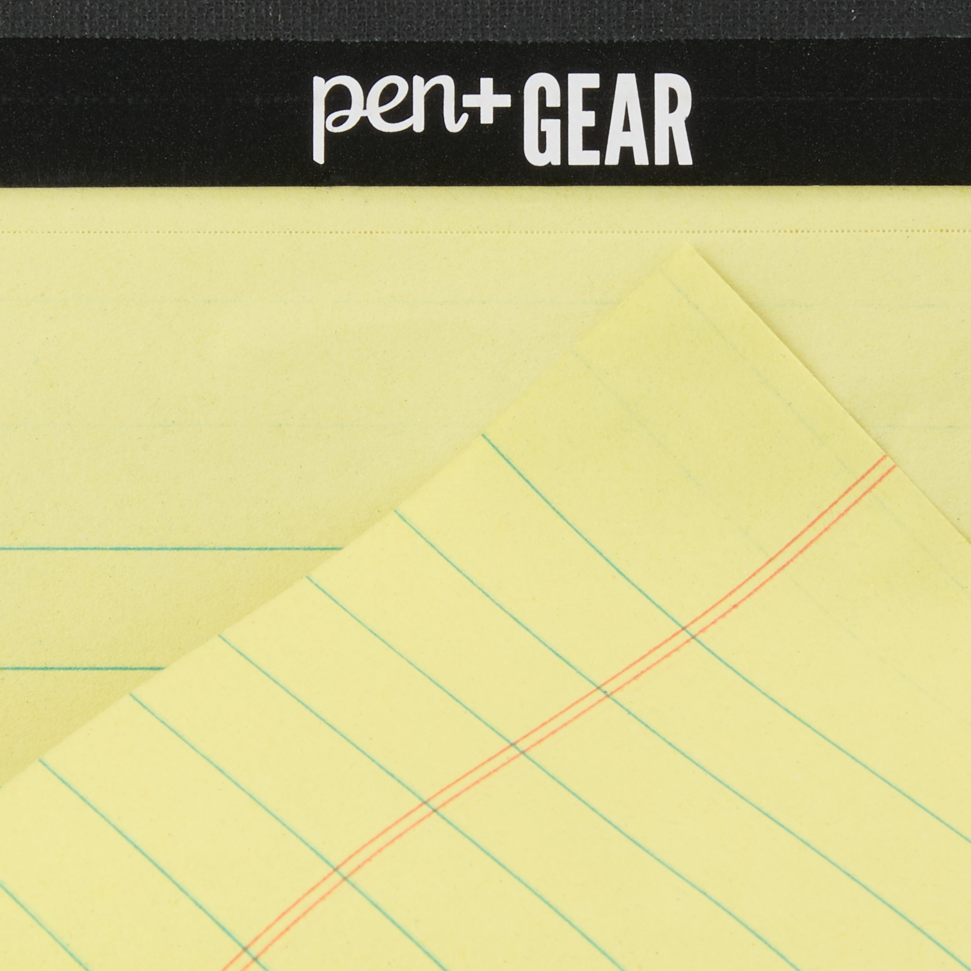 (6 pack) Pen+Gear Wide Ruled Junior Legal Pads, 5" x 8", Canary Paper, 50 Sheets Each, 100 Pages, 6 Pack