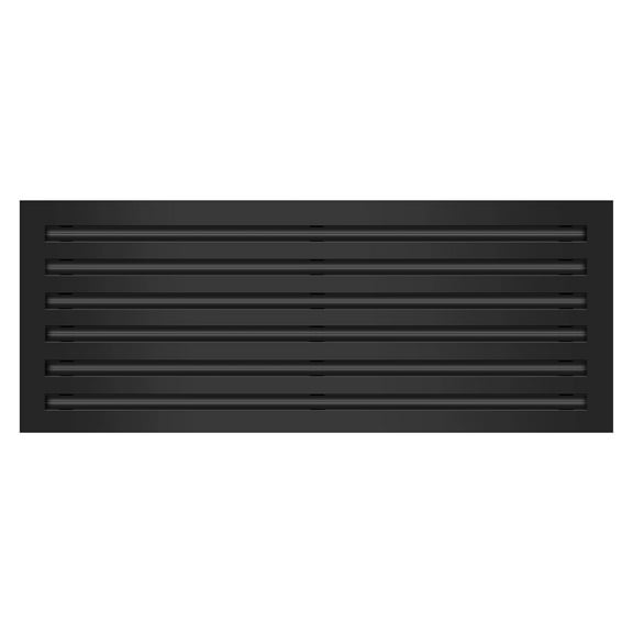 BUILDMART - 30x12 Modern AC Vent Cover - Decorative Black Aluminum Air Vent - Standard Linear Slot Diffuser - Heating and Cooling Register Grille for Ceiling, Walls & Floors - Texas Buildmart