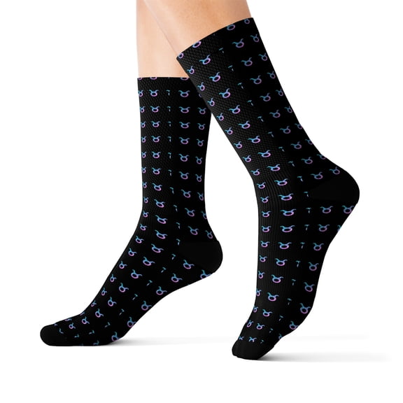 Taurus Zodiac Sublimation Socks