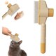 thumbnail image 1 of HAYAN Flea Comb, Pet Hair Removal Comb Flea Comb Cat Dog Brush for Massaging and Cleaning Shedding Pet Hair, Multifunctional Cat Brush with Release Button Pet Hair Grooming Brush (Beige, 1pcs), 1 of 1