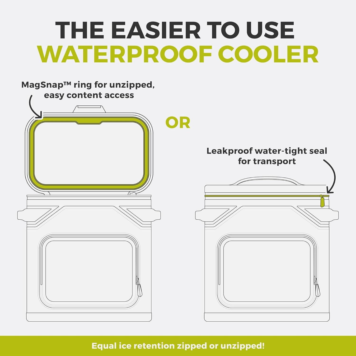 CORE 36 Can Climakeep Magnetic Soft Cooler, Leakproof Cooler, Waterproof Zipper, Mulbery