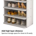thumbnail image 6 of LA TALUS Sturdy Shoe Rack Stable Minimalistic Narrow Three-dimensional Density Board Layered Partition Shoes Organizer Home Furniture White One Size, 6 of 11