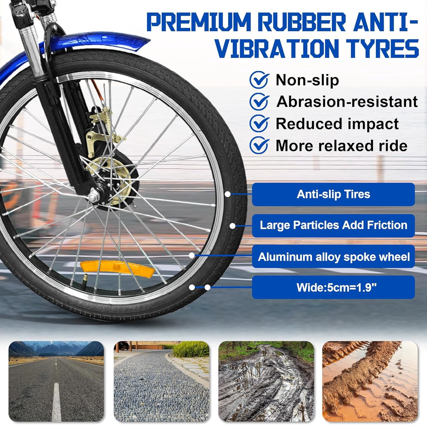 Akaber Adult Tricycle, 20 Inch 3-Wheel Bikes Carrying Passengers and Cargo, Trike for Adults with Front Baskets for Women, Seniors, Men, Low Step-Through Cruiser Bike for Cycling, Outing, Picnic