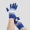 thumbnail image 4 of Lovzfmll Women's Winter Knit Gloves, Touchscreen Gloves with Fleece Lining, Full Finger for Smartphone Use in Cold Weather, Blue, 4 of 4