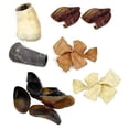 thumbnail image 2 of 25 Bulk Treat Packs Heavy Duty Dog Chew Rawhide Knee Caps Hooves Horns or Bones (Natural Rawhide Chips), 2 of 2