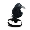 thumbnail image 4 of Sylvtty Halloween Black Feathered Crow Lifesize Realistic Raven Prop Handmade Artificial Birds Model for Indoor Outdoor Halloween Party Decor, 4 of 7
