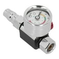 thumbnail image 4 of Spray Paint GunAir Pressure Regulator, G1/4 Thread Paint Spray Guns Air Regulator Silver Red Effective Monitoring Best Spray Effect  For Pneumatic Spray, 4 of 8