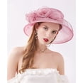 thumbnail image 5 of Dalrosia Women Hats Tea Party Organza Church Wedding Dress Hats Summer Fascinators Hats Girl Elegant Fair Lady Headwear, 5 of 6