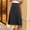 Black, variant on Aueoeo Maxi Skirts for Women Stain High Elastic Waist Casual Skirt Comfy Flare A-Line Long Skirt Elegant Daily Work Skirts