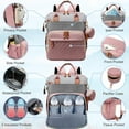 thumbnail image 3 of Mochila para pañales SHITIESHOU para bebés, niñas y niños, para viajes, rosa, 3 of 7