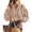 Gray khaki, variant on PRETTYGARDEN Women Fall Plaid Long Puff Sleeve Shirts V Neck Casual Blouses Gingham Button Down Oversized, Pleated Drop Shoulder Cotton Tops, Dressy Casual, Work Vacation Travel, Fall Outfits Trendy