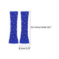 thumbnail image 2 of INSPIRE CHIC Women's Long Elastic Mesh Gloves Rhinestone 80s Cosplay Net Half Finger Sleeves for Female Halloween Party Dance Costume Blue, 2 of 6