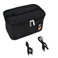 thumbnail image 1 of Portable Lunch Oven Bag Black Square Food Warmer Fast Heating Picnic Box for Travel Camping(Black Square Dual TypeC+USB with Thermostat), 1 of 14