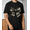 Black-3, variant on Men's Women's Proud Army Mom T-Shirt USA Flag Salute S-5XL