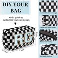 thumbnail image 3 of Bolsa de maquillaje SOIDRAM Checkered Preppy Black, 6 unidades, con bricolaje, 3 of 7