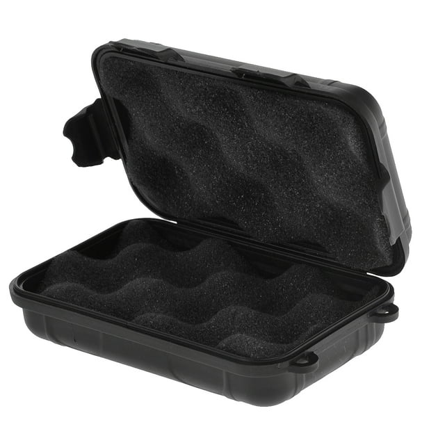 Multi-functional Outdoor Waterproof Shockproof Airtight Plastic Storage Box Case Container - Size S (Black)