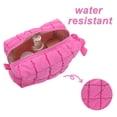 thumbnail image 4 of Unique Bargains Quilted Cosmetic Organizer for Women Rose Red, 4 of 7