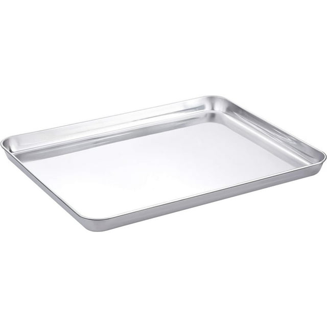 Baking Sheet Stainless Steel Baking Tray, Duslogis Cookie Sheet Oven