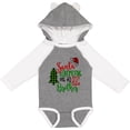 thumbnail image 3 of Inktastic Santa is Promoting Me to Big Brother Green Plaid Tree Boys Long Sleeve Baby Bodysuit, 3 of 5