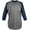 Graphite/Navy, variant on Youth 3/4 Sleeve Performance Jersey | Graphite/Royal | SML