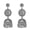 Round white, variant on Dynamic Women Earrings: Rhinestone Flowers, Tassels Bells; Various Occasions Wear