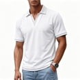 thumbnail image 4 of SAWOBUUN Men's Fake Two-Piece Collared Shirt Short Sleeve Pullover Top Lightweight Breathable Casual Summer Tee, 4 of 7