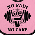 thumbnail image 4 of Inktastic No Pain No Cake BLK Boys or Girls Baby Bib, 4 of 4