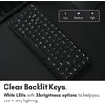 thumbnail image 7 of Macally Wireless Mechanical Keyboard for Mac | Compatible Bluetooth Apple Keyboard (75% Size, Blue Tactile Switches)  Compact, Multi Device, Backlit for MacBook Pro/Air, iMac, Mac Mini/Pro, 7 of 7