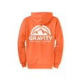 thumbnail image 2 of Gravity Outdoor Co. Zip-Up Hoodie - Neon Orange - White Logo - Large, 2 of 2