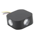 thumbnail image 2 of Aplique de pared LED moderno de 4 lados, de doble cabezal, resistente al agua, blanco brillante, para patios, cocinas y comedores al aire libre, 2 of 8