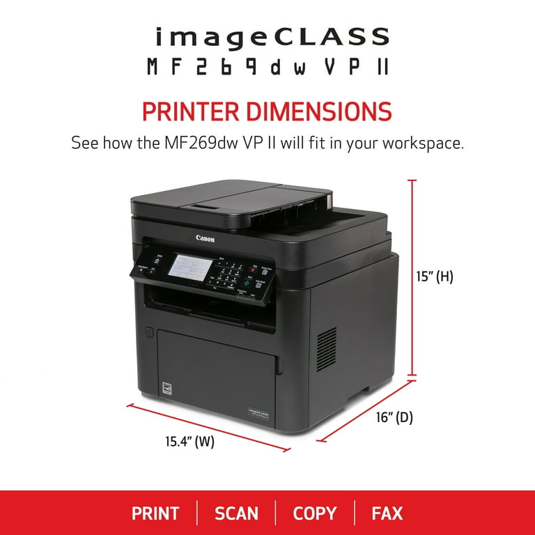 Canon imageCLASS MF269dw II VP - All in One, Wireless, Duplex