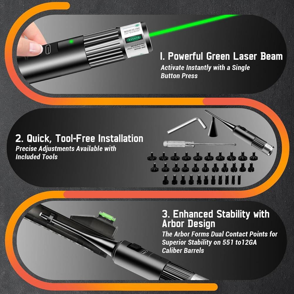 USB Rechargeable Sight Professional Green Sight Kit