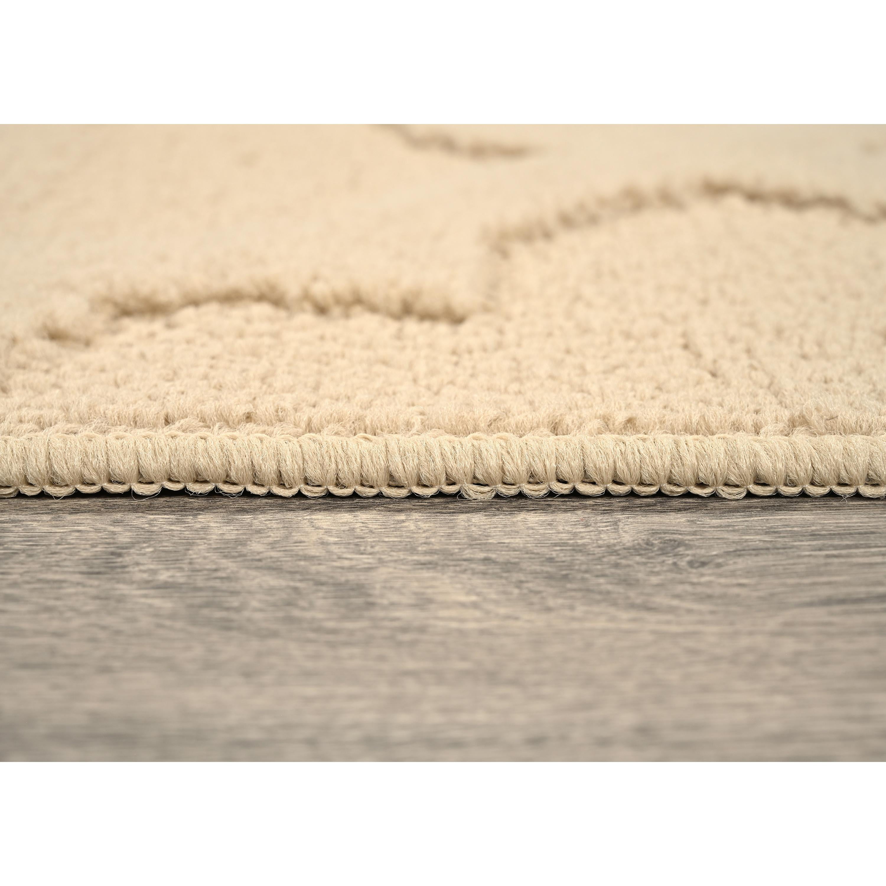 Garland Rug Quatro Polypropylene Tan Indoor Runner Rug, 3' x 8'