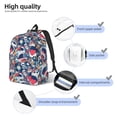 thumbnail image 3 of Balery cool rock Skull Mochila Clásica Impresa Básica para Viaje, Mochila Escolar Resistente al Agua, Mochila de Lona con Correas Ajustables-Medium, 3 of 5