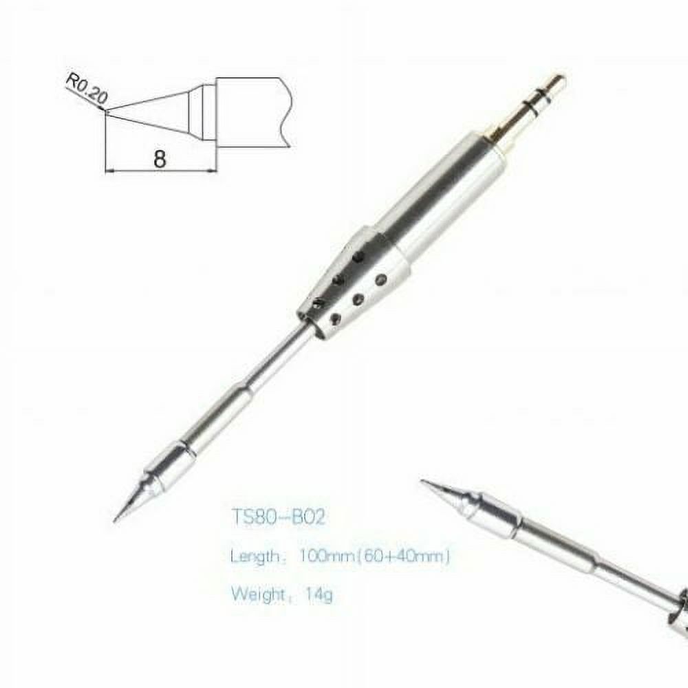 Specific Replacement Iron D25 BC02 Tips 5 Types For Digital Soldering Iron TS80