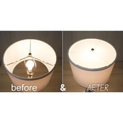 17.5 Round Diffuser Translucent by Home Concept frosted White (will Soften Light from Drum Lampshades and Pendants)